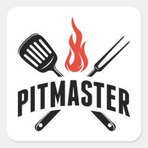 Pegatina Cuadrada Pitmaster