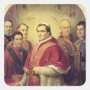 Pegatina Cuadrada Pius IX 1847