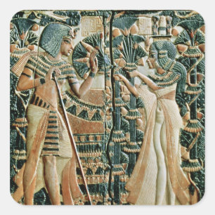 Pegatina Cuadrada Placa de la tapa de la demostración de la caja