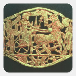 Pegatina Cuadrada Placa o hebilla de apertura