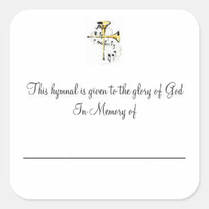 Pegatina Cuadrada Placas himnales