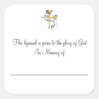 Pegatina Cuadrada Placas himnales