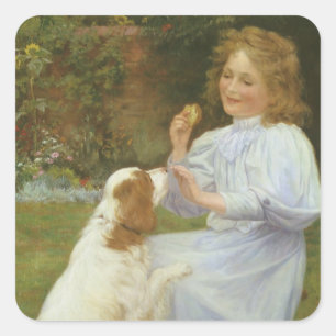 Pegatina Cuadrada Placeres de Esperanza por William Henry Gore