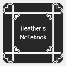 Plancha ornamental en blanco y negro personalizado