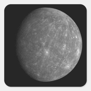Pegatina Cuadrada Planet Mercury