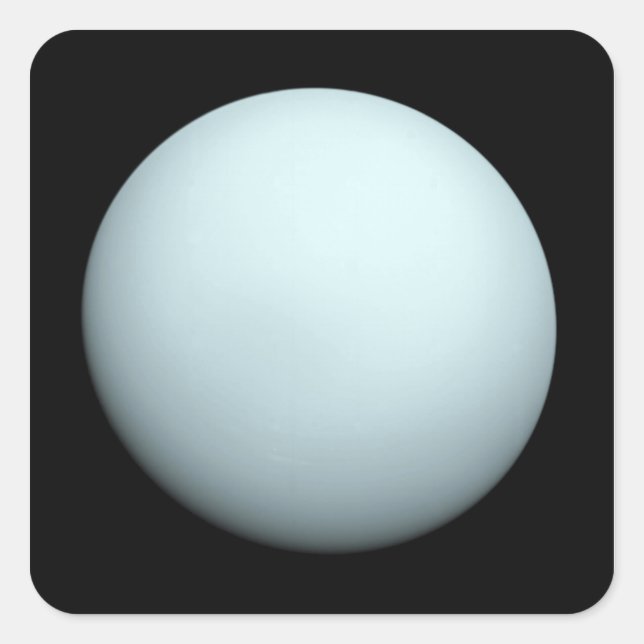 Pegatina Cuadrada Planet Uranus (Anverso)