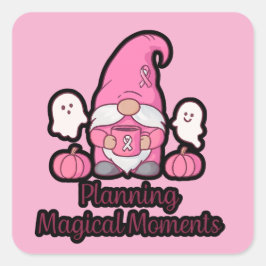 Pegatina Cuadrada Planning Magical Moments Gnome