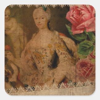 Pegatina Cuadrada Plantilla