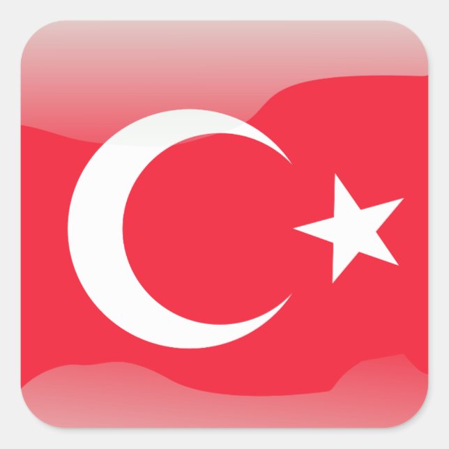 Pegatina Cuadrada plantilla (Anverso)