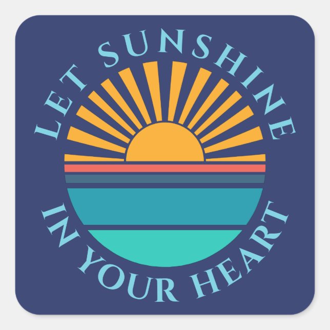 Pegatina Cuadrada plantilla con foto (Anverso)