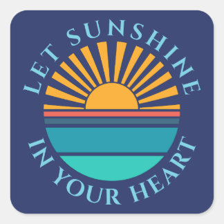 Pegatina Cuadrada plantilla con foto