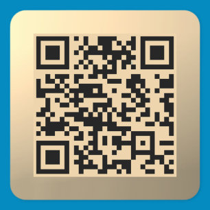 Pegatina Cuadrada Plantilla de código QR editable instantáneamente