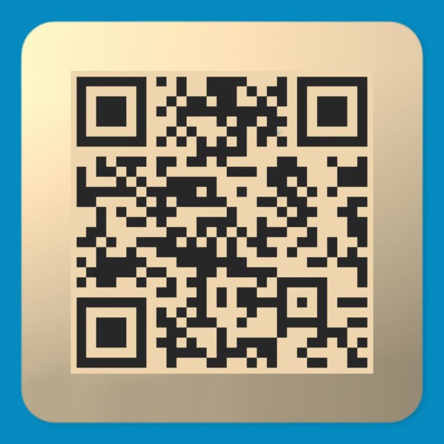 Pegatina Cuadrada Plantilla de código QR editable instantáneamente | (Subido por el creador)