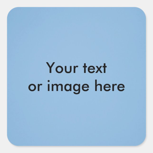 Pegatina Cuadrada plantilla de fotos azul cielo transparente (Anverso)