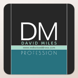 Pegatina Cuadrada Plantilla empresarial moderna | Personalizable Tod