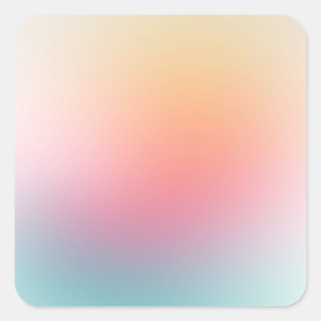 Pegatina Cuadrada Plantilla en blanco de colores personalizados rojo (Anverso)