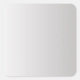 Pegatina Cuadrada Plantilla en blanco de gradiente gris, texto DIY y