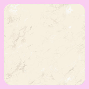 Pegatina Cuadrada Plantilla en blanco, logotipo de arte de texto DIY