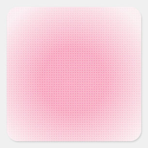 Pegatina Cuadrada Plantilla en blanco personalizada rosa blanca