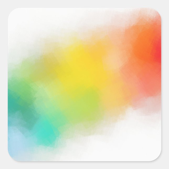 Pegatina Cuadrada Plantilla en blanco personalizado Arte abstracto m (Anverso)