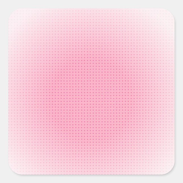 Pegatina Cuadrada Plantilla en blanco Personalizado rosa en blanco e (Anverso)