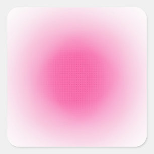 Pegatina Cuadrada Plantilla en blanco rosa y blanca de moda personal