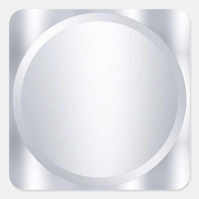 Pegatina Cuadrada Plantilla moderna en blanco personalizada con aspe (Anverso)