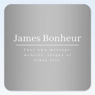 Pegatina Cuadrada Plantilla promocional editable para empresas, etc.