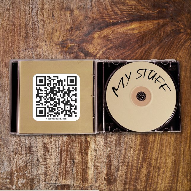 PEGATINA CUADRADA PLANTILLA URL DE CÓDIGO QR (Subido por el creador)