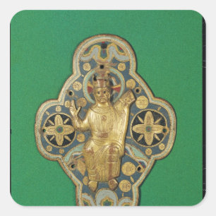 Pegatina Cuadrada Plaque que representa la bendición de Dios