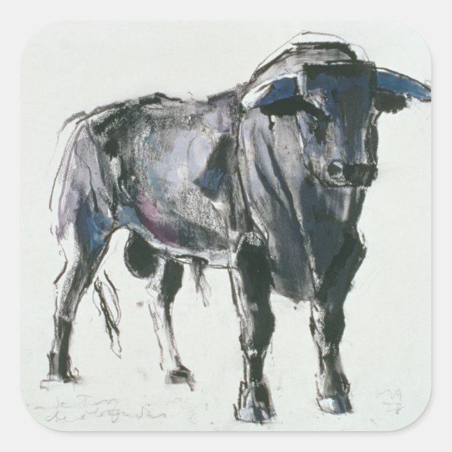 Pegatina Cuadrada Plaza de Toros de Miajadas 1998 (Anverso)