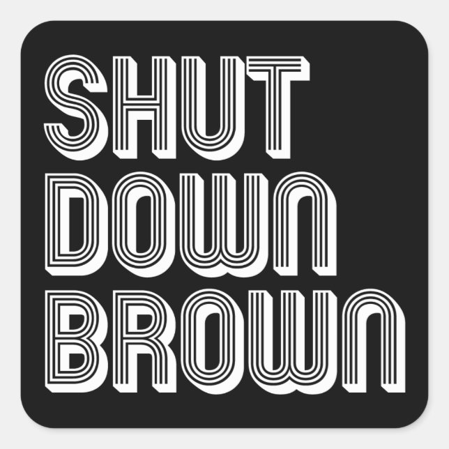 Pegatina Cuadrada Plaza SDB (Anverso)