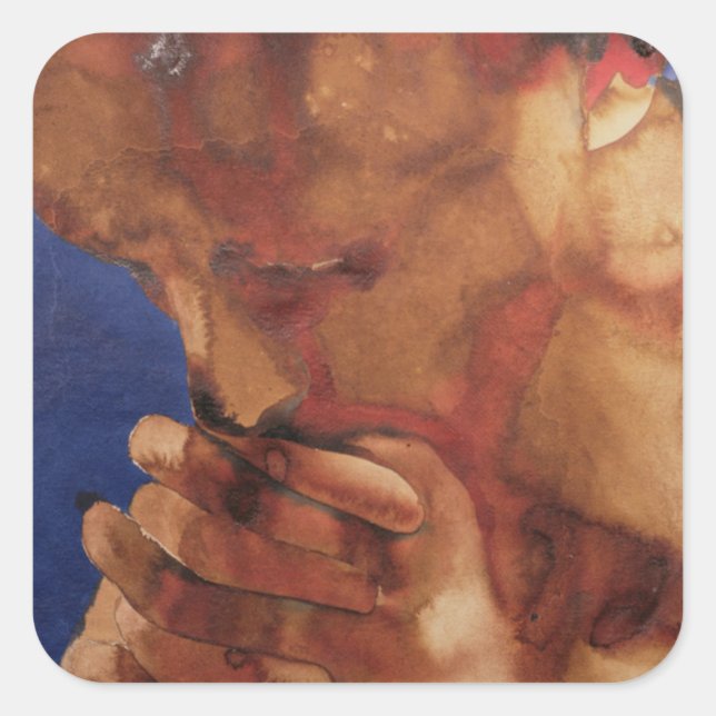 Pegatina Cuadrada Plegaria 1981 (Anverso)