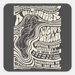 Pegatina Cuadrada Pleno verano del amor