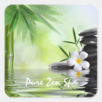 Plumeria de agua personalizada con piedras de Bamb