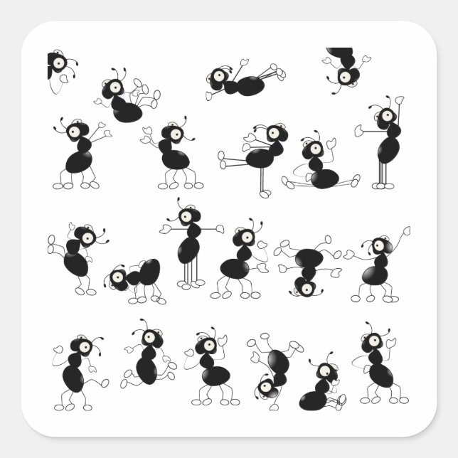 Pegatina Cuadrada Podemos bailar (Anverso)