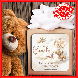 Pegatina Cuadrada Podemos Esperar A Que El Género De Boho Sea Neutra