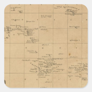 Pegatina Cuadrada Polinesia 2