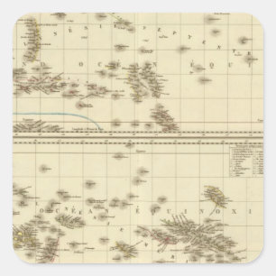 Pegatina Cuadrada Polinesia 3