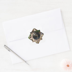 Pegatina Cuadrada Poliscopio de Meerkat,