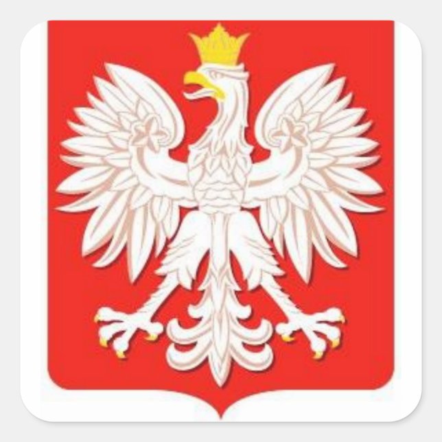 PEGATINA CUADRADA POLISH EAGLE (Anverso)