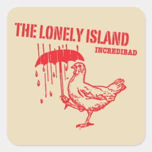 Pegatina Cuadrada Pollo