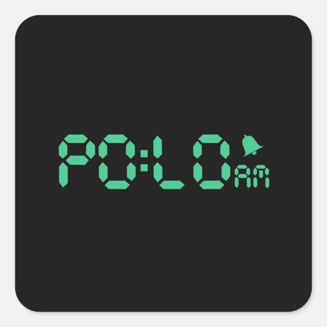 Pegatina Cuadrada Polo (Anverso)