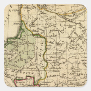 Pegatina Cuadrada Polonia