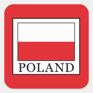 Pegatina Cuadrada Polonia