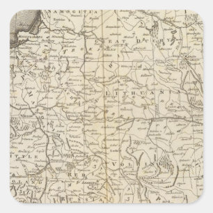 Pegatina Cuadrada Polonia