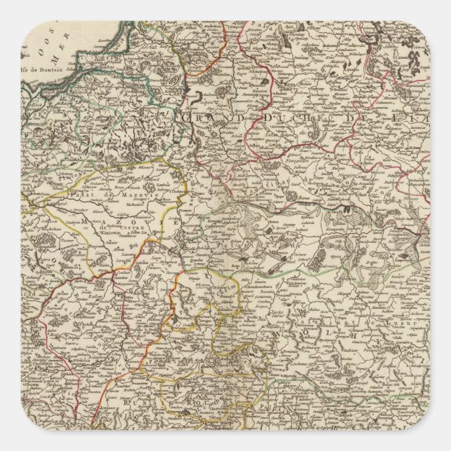 Pegatina Cuadrada Polonia 8 (Anverso)