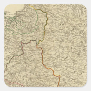 Pegatina Cuadrada Polonia, Prusia 3