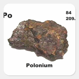 Pegatina Cuadrada Polonio