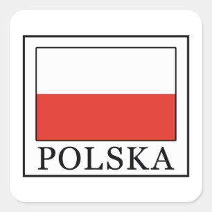 Pegatina Cuadrada Polska